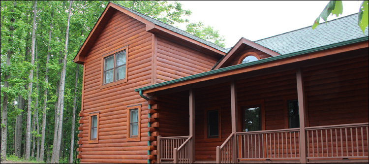 Log Home Staining in Pisgah Forest,  North Carolina